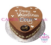  Chocolate Heart Valentines Cream Cake